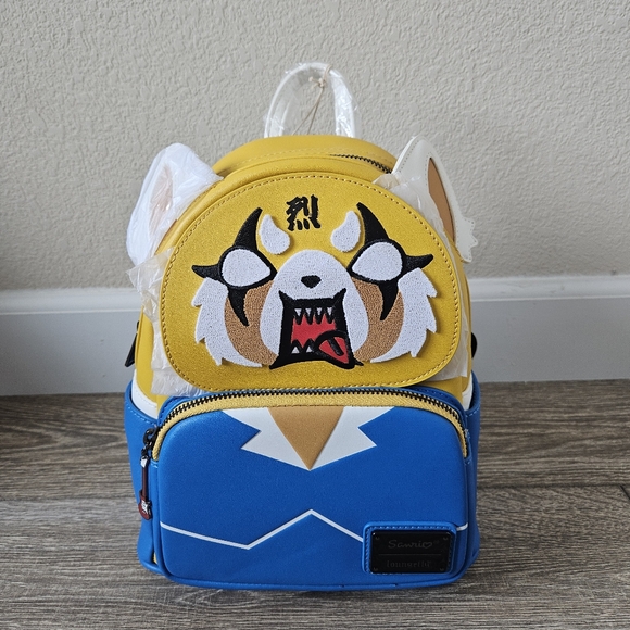 Loungefly x Sanrio Aggretsuko Two Face Cosplay Mini Backpack Kawaii - Picture 1 of 14